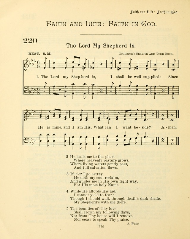 Sunday-School Book: with music: for the use of the Evangelical Lutheran congregations (Rev. and Enl.) page 338