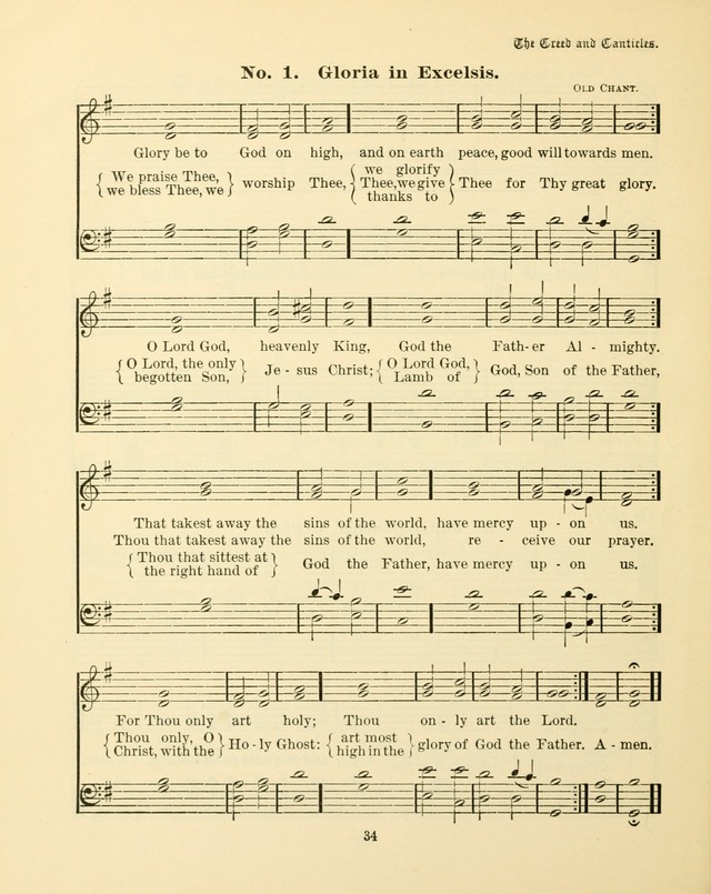 Sunday-School Book: with music: for the use of the Evangelical Lutheran congregations (Rev. and Enl.) page 34