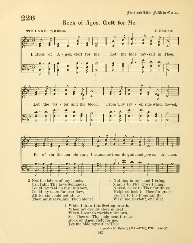 Sunday-School Book: with music: for the use of the Evangelical Lutheran congregations (Rev. and Enl.) page 344