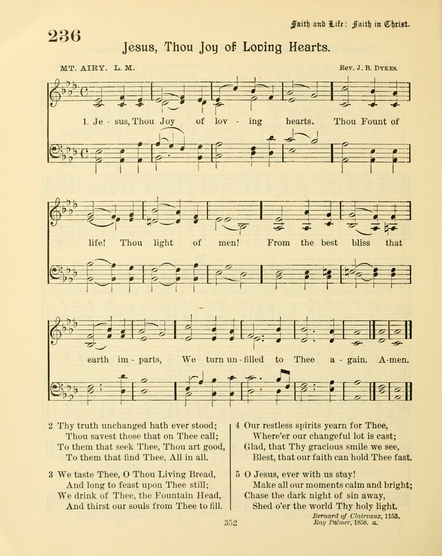 Sunday-School Book: with music: for the use of the Evangelical Lutheran congregations (Rev. and Enl.) page 354