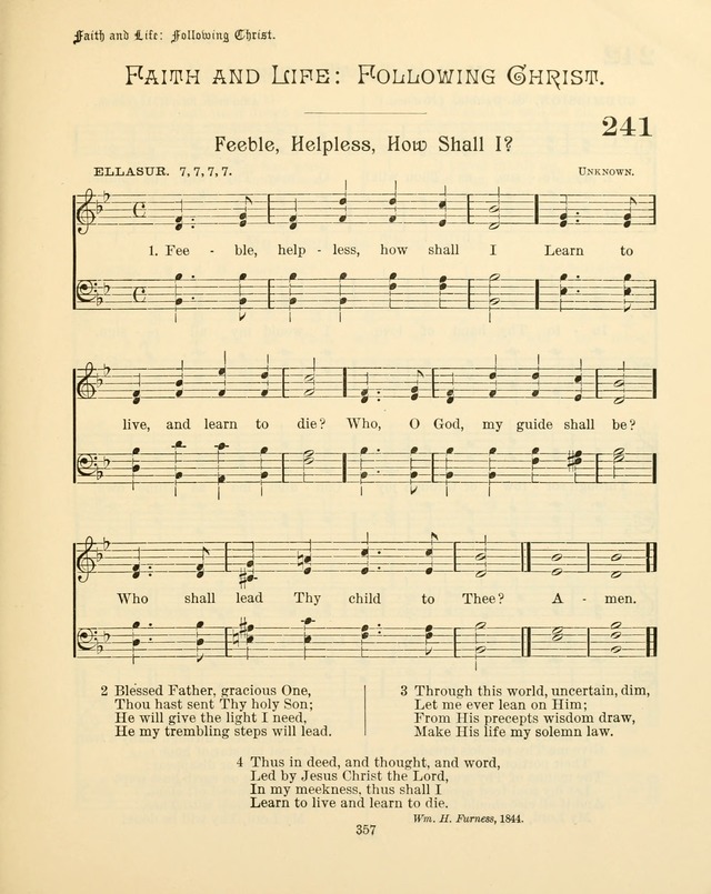 Sunday-School Book: with music: for the use of the Evangelical Lutheran congregations (Rev. and Enl.) page 359