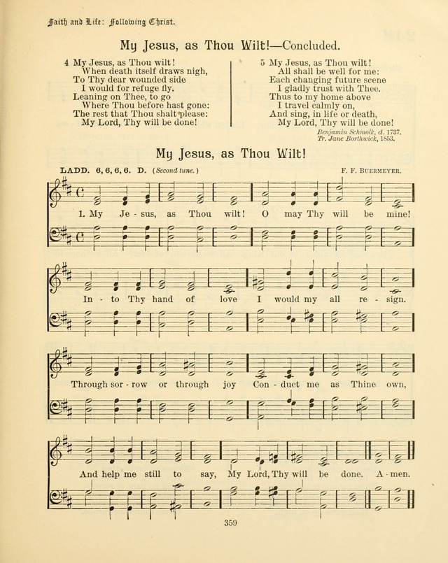 Sunday-School Book: with music: for the use of the Evangelical Lutheran congregations (Rev. and Enl.) page 361
