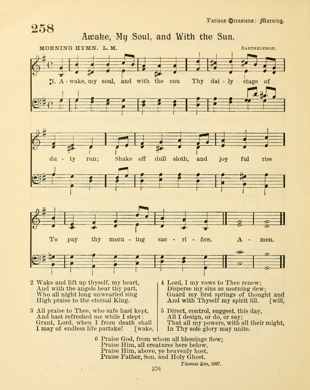 Sunday-School Book: with music: for the use of the Evangelical Lutheran congregations (Rev. and Enl.) page 378