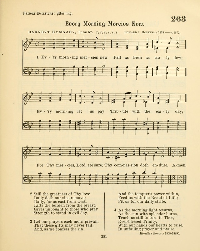 Sunday-School Book: with music: for the use of the Evangelical Lutheran congregations (Rev. and Enl.) page 383