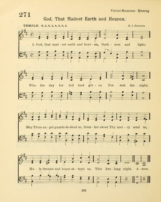 Sunday-School Book: with music: for the use of the Evangelical Lutheran congregations (Rev. and Enl.) page 390