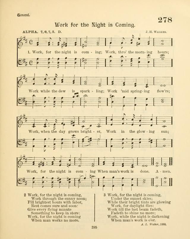 Sunday-School Book: with music: for the use of the Evangelical Lutheran congregations (Rev. and Enl.) page 397