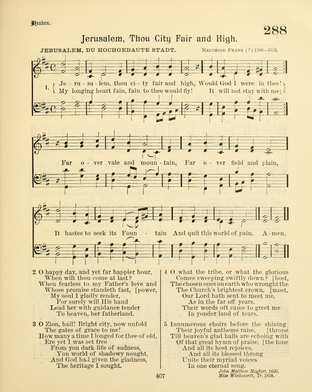 Sunday-School Book: with music: for the use of the Evangelical Lutheran congregations (Rev. and Enl.) page 409