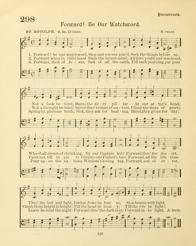 Sunday-School Book: with music: for the use of the Evangelical Lutheran congregations (Rev. and Enl.) page 422