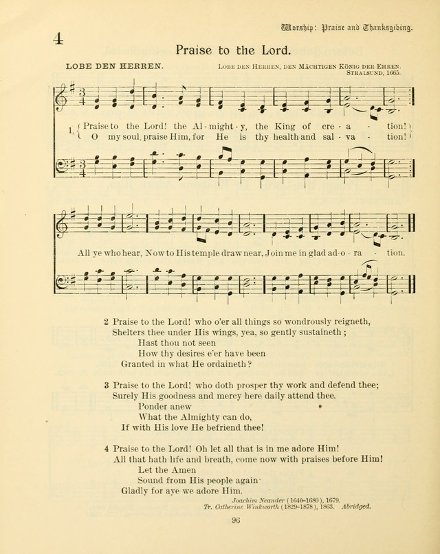 Sunday-School Book: with music: for the use of the Evangelical Lutheran congregations (Rev. and Enl.) page 98