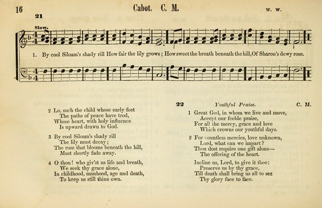The Sabbath School: a complete collection of hymns and tunes for Sabbath schools, families, and social gatherings page 16