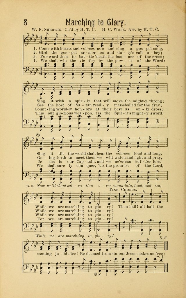 Songs and Solos used by the Christian Crusaders: in their Special Soul-Saving Work: and adapted for the church, grove, school, choir, and home page 7