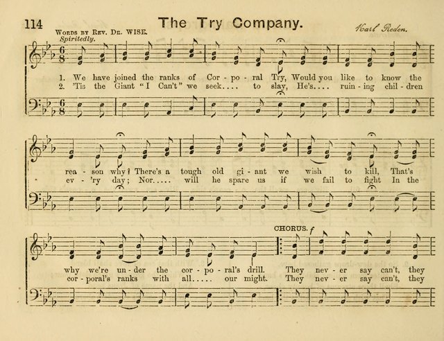 The Sweet Singer: a collection of hymns and tunes for Sunday-schools. Together with a variety suitable for day-schools, revival occasions, and the family circle page 114