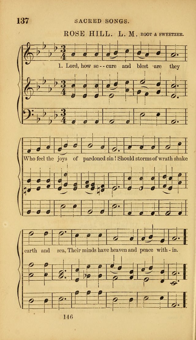 Sacred Songs for Family and Social Worship: comprising the most approved spiritual hymns with chaste and popular tunes ( New ed. rev. and enl.) page 148