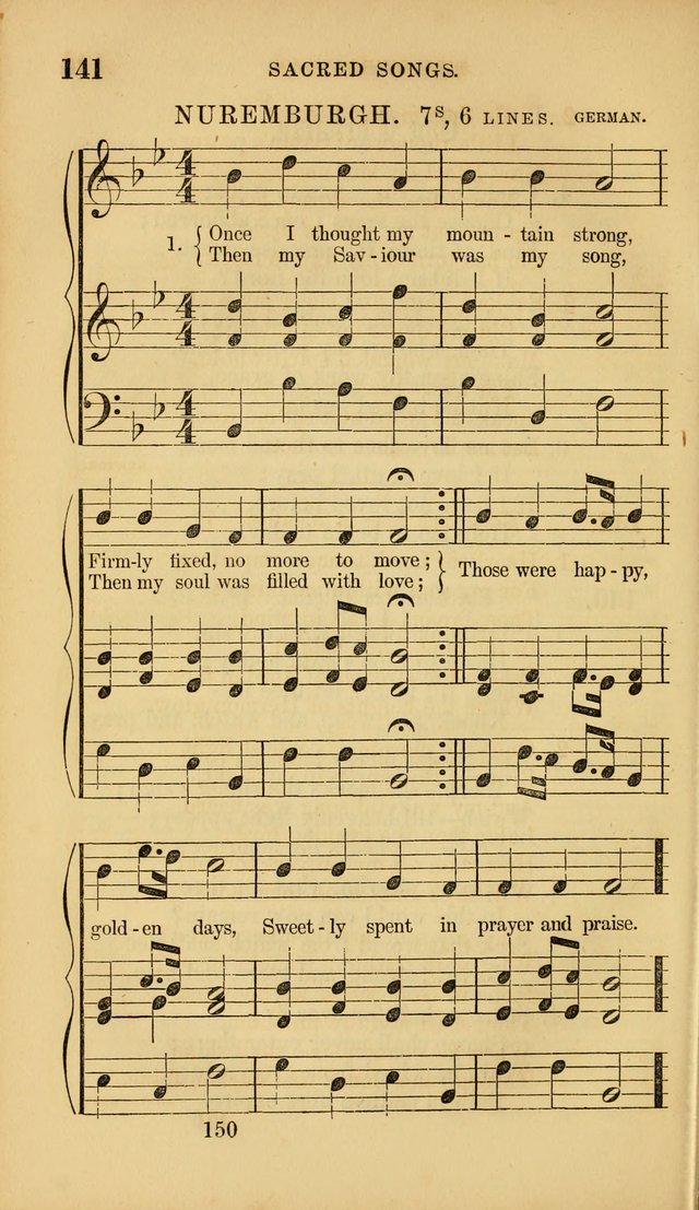 Sacred Songs for Family and Social Worship: comprising the most approved spiritual hymns with chaste and popular tunes ( New ed. rev. and enl.) page 152