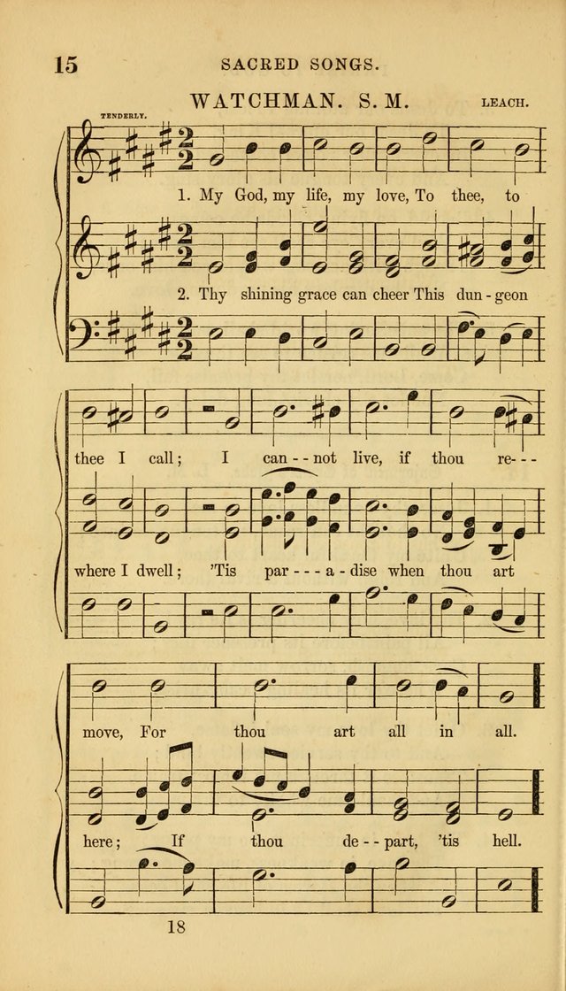 Sacred Songs for Family and Social Worship: comprising the most approved spiritual hymns with chaste and popular tunes ( New ed. rev. and enl.) page 18