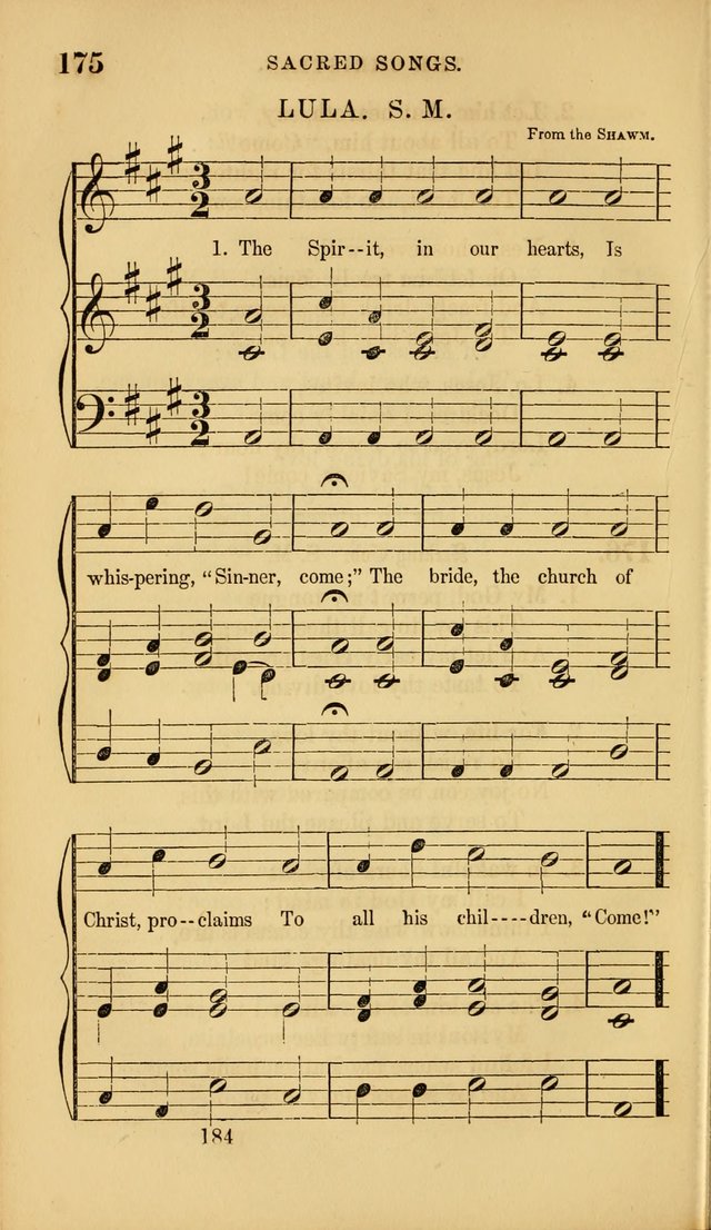 Sacred Songs for Family and Social Worship: comprising the most approved spiritual hymns with chaste and popular tunes ( New ed. rev. and enl.) page 186