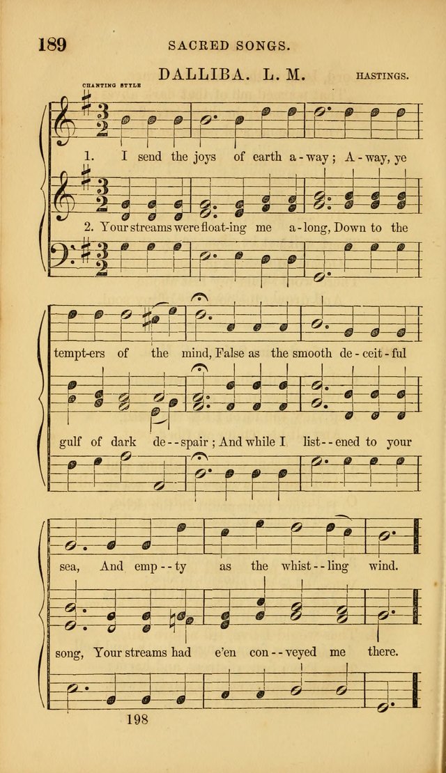 Sacred Songs for Family and Social Worship: comprising the most approved spiritual hymns with chaste and popular tunes ( New ed. rev. and enl.) page 200