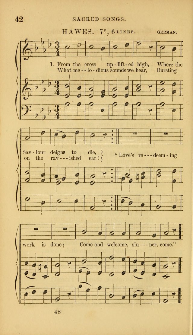 Sacred Songs for Family and Social Worship: comprising the most approved spiritual hymns with chaste and popular tunes ( New ed. rev. and enl.) page 48