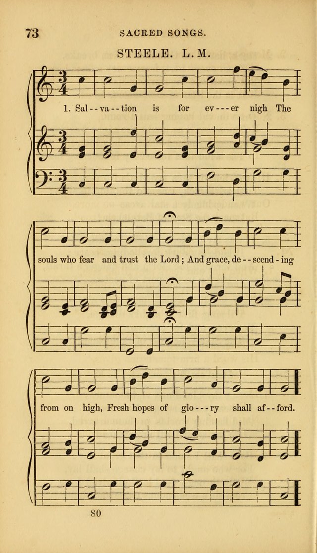 Sacred Songs for Family and Social Worship: comprising the most approved spiritual hymns with chaste and popular tunes ( New ed. rev. and enl.) page 80