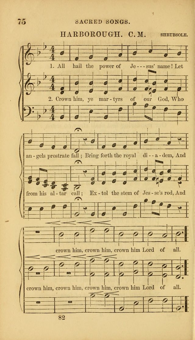Sacred Songs for Family and Social Worship: comprising the most approved spiritual hymns with chaste and popular tunes ( New ed. rev. and enl.) page 82