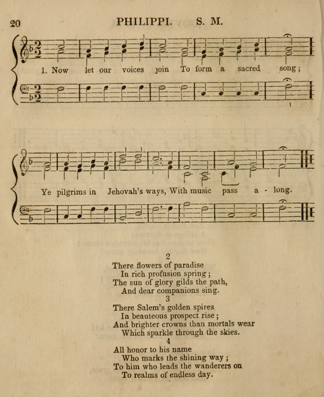 The Sabbath School Harp: being a selection of tunes and hynns, adapted to the wants of Sabbath schools, families, and social meetings (2nd ed.) page 20
