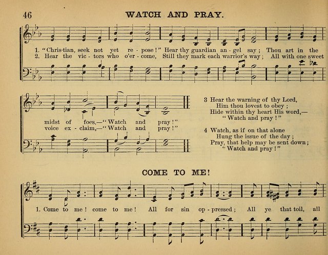 The Sunday School Hymnal: a collection of hymns and music for use in Sunday school services and social meetings page 46