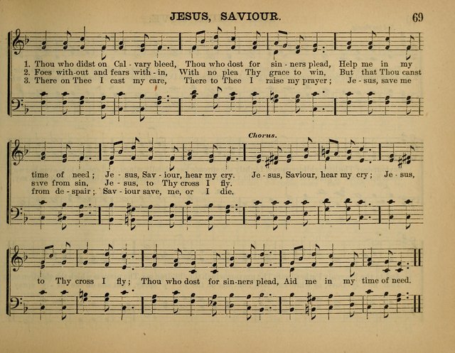 The Sunday School Hymnal: a collection of hymns and music for use in Sunday school services and social meetings page 69