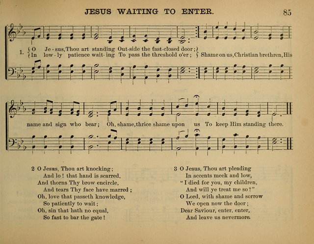 The Sunday School Hymnal: a collection of hymns and music for use in Sunday school services and social meetings page 85