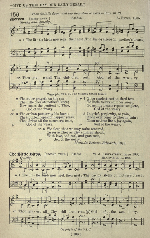 The Sunday School Hymnary: a twentieth century hymnal for young people (4th ed.) page 159