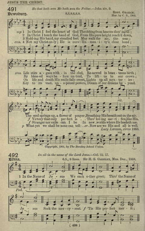 The Sunday School Hymnary: a twentieth century hymnal for young people (4th ed.) page 497