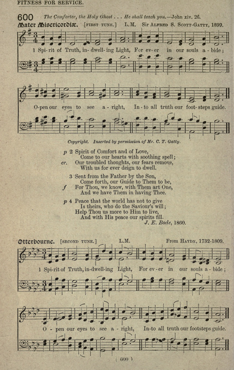 The Sunday School Hymnary: a twentieth century hymnal for young people (4th ed.) page 599