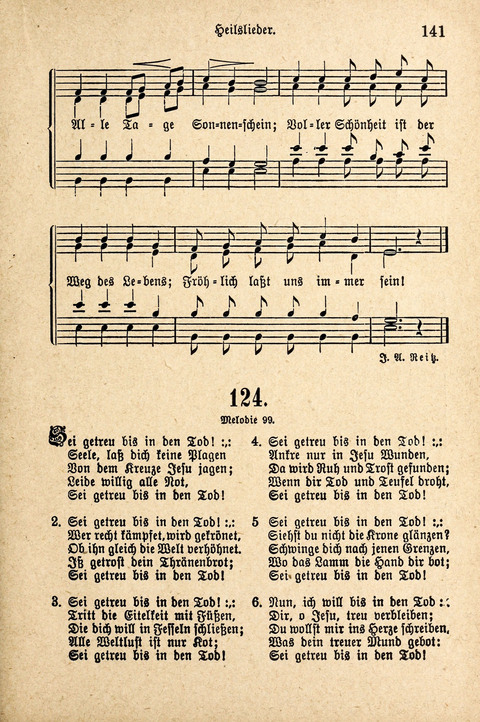 Sonntagsschulharfe: Eine Sammlung auserlesener Lieder und Melodien für die Jugend page 141