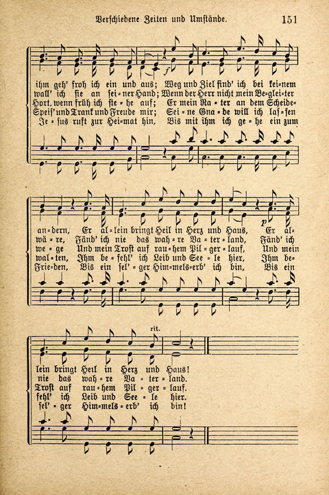 Sonntagsschulharfe: Eine Sammlung auserlesener Lieder und Melodien für die Jugend page 151