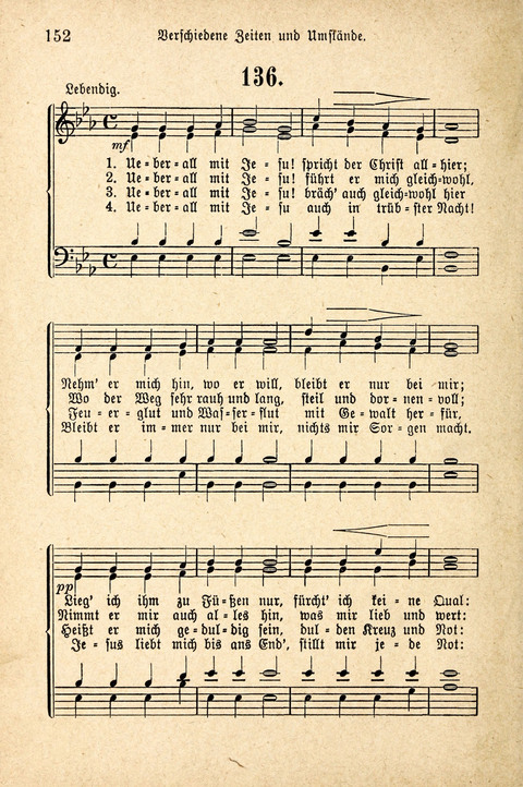 Sonntagsschulharfe: Eine Sammlung auserlesener Lieder und Melodien für die Jugend page 152