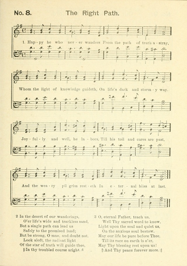 The Sabbath School Hymnal, a collection of songs, services and responses for Jewish Sabbath schools, and homes 4th rev. ed. page 10