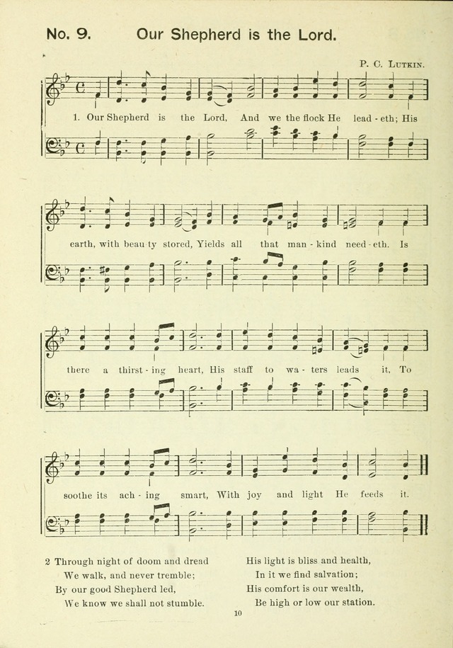 The Sabbath School Hymnal, a collection of songs, services and responses for Jewish Sabbath schools, and homes 4th rev. ed. page 11