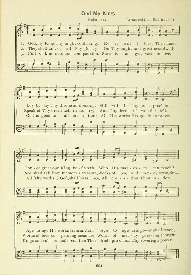 The Sabbath School Hymnal, a collection of songs, services and responses for Jewish Sabbath schools, and homes 4th rev. ed. page 205