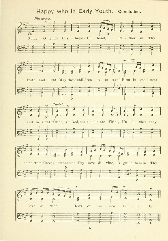 The Sabbath School Hymnal, a collection of songs, services and responses for Jewish Sabbath schools, and homes 4th rev. ed. page 48