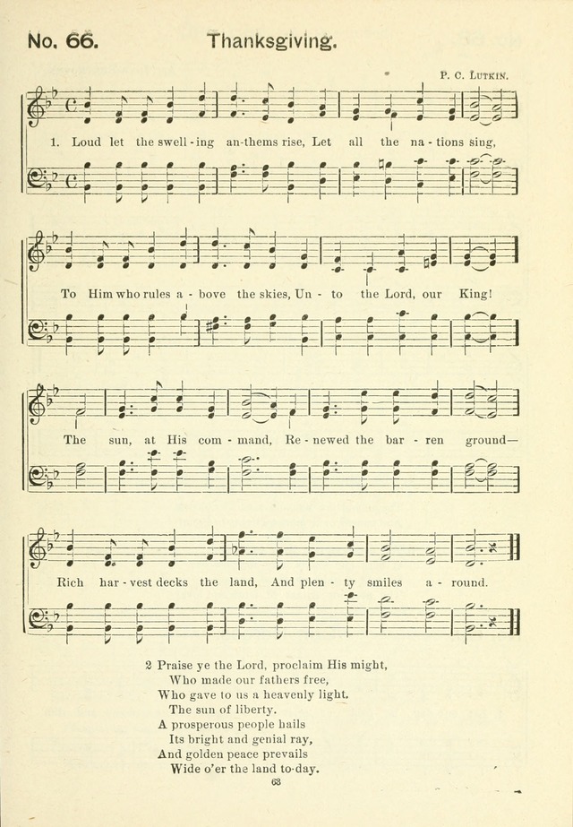 The Sabbath School Hymnal, a collection of songs, services and responses for Jewish Sabbath schools, and homes 4th rev. ed. page 64