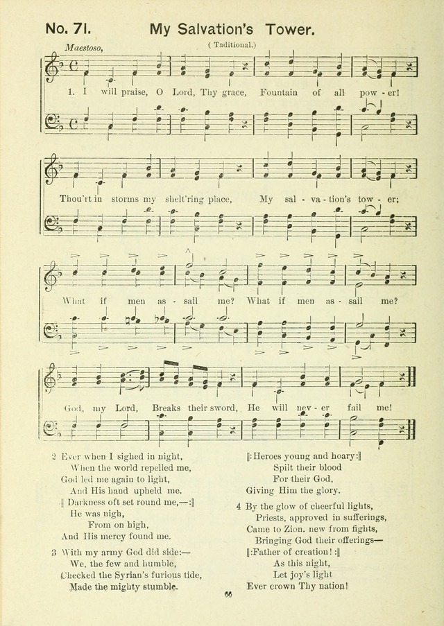 The Sabbath School Hymnal, a collection of songs, services and responses for Jewish Sabbath schools, and homes 4th rev. ed. page 67
