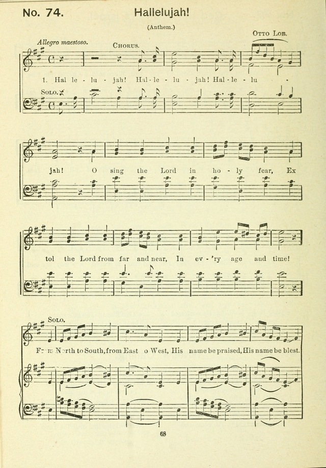 The Sabbath School Hymnal, a collection of songs, services and responses for Jewish Sabbath schools, and homes 4th rev. ed. page 69