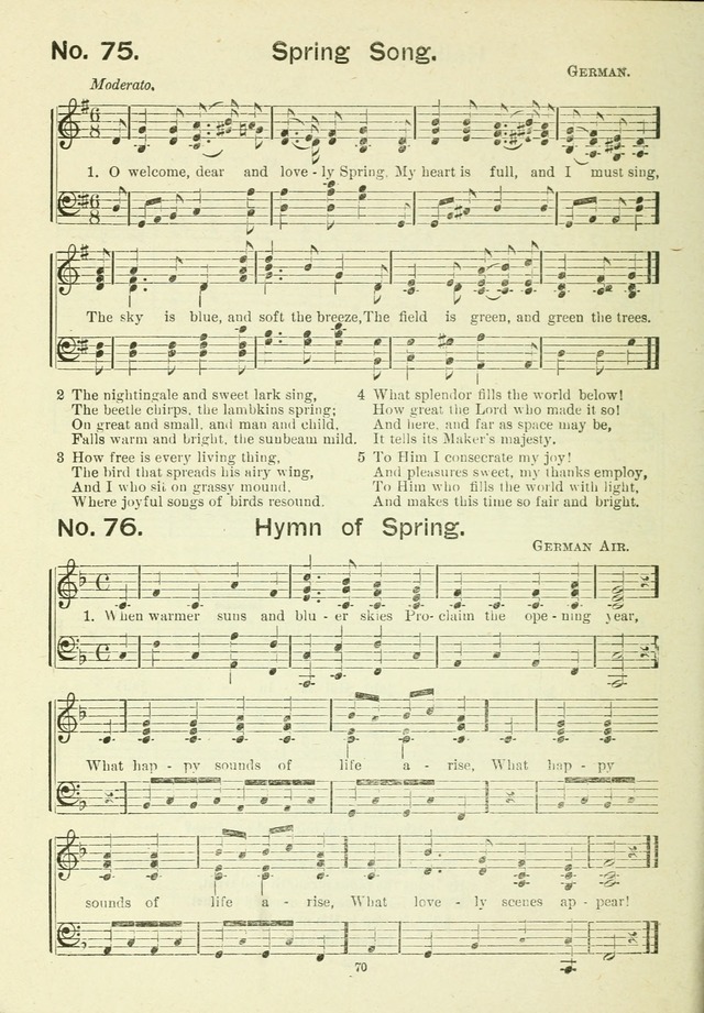 The Sabbath School Hymnal, a collection of songs, services and responses for Jewish Sabbath schools, and homes 4th rev. ed. page 71