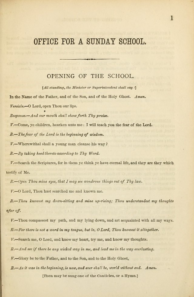 The Sunday School Hymnal  page 1