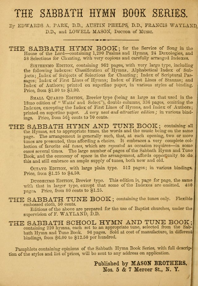 The Sabbath School Hymn and Tune Book: selected from the Sabbath hymn and tune book page 104