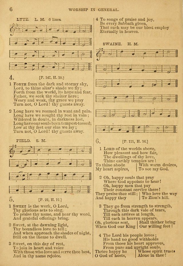 The Sabbath School Hymn and Tune Book: selected from the Sabbath hymn and tune book page 6