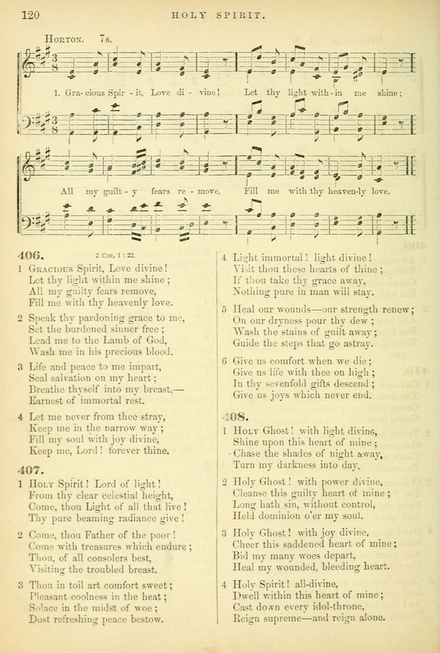 Songs for the Sanctuary: or hymns and tunes for Christian worship page 120