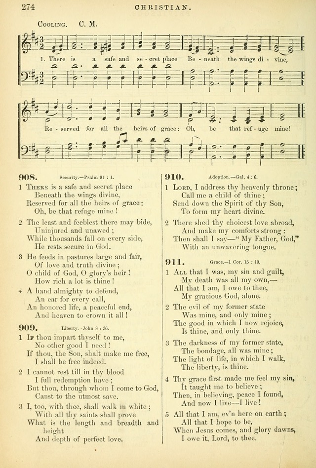 Songs for the Sanctuary: or hymns and tunes for Christian worship page 274