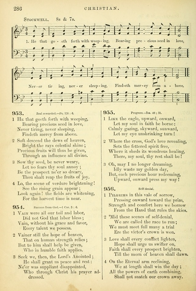 Songs for the Sanctuary: or hymns and tunes for Christian worship page 286
