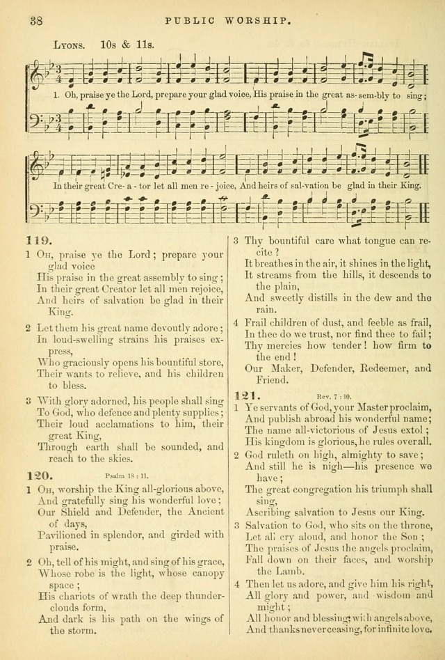 Songs for the Sanctuary: or hymns and tunes for Christian worship page 38