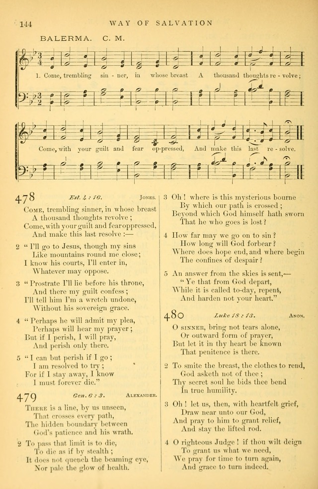 Songs for the Sanctuary: or hymns and tunes for Christian Worship page 145